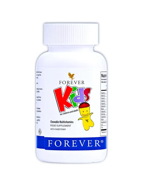 Forever Kids — tablete masticabile cu multivitamine pentru copii de la 6 ani
