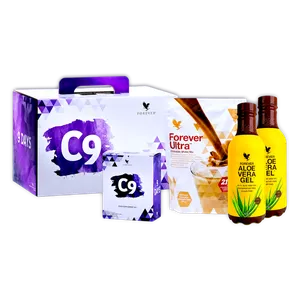 C9 Forever — pachet pentru 9 zile cu Forever Ultra shake, două flacoane de Aloe Vera Gel și suplimente