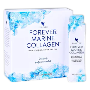 Forever Marine Collagen — 30 de plicuri lichide cu colagen marin, vitamina C, biotină și zinc